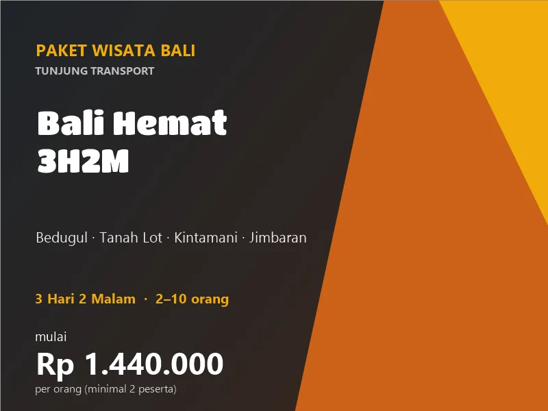 Paket Wisata Bali Murah 3 Hari 2 Malam: Bedugul, Tanah Lot & Kintamani