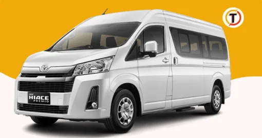 Hiace Premio for rent in Lombok